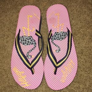 Tommy Hilfiger wedge flip flop woman’s sz L (9/10)